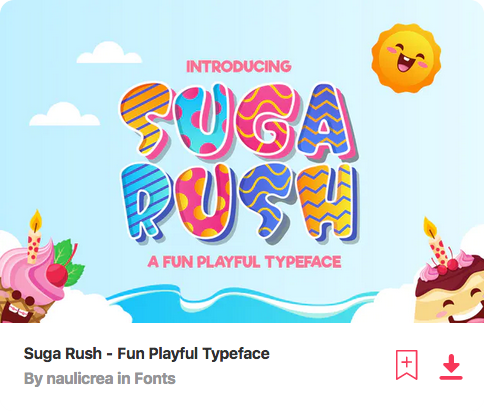 suga-rush-color-font