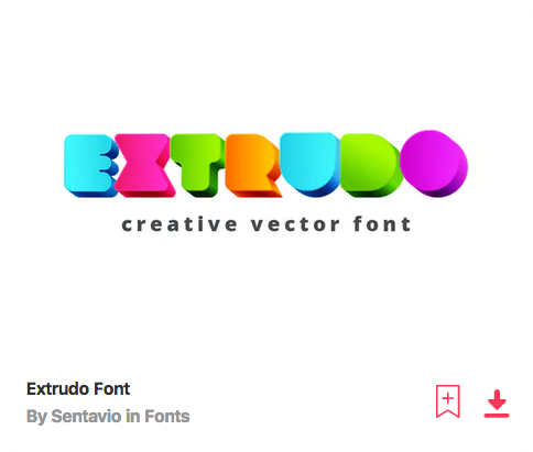 extrudo-color-font