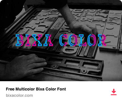 Free Multicolor Bixa Color Font