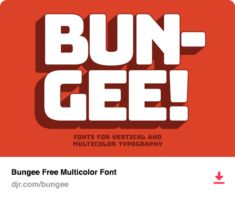 Bungee Free Multicolor Font
