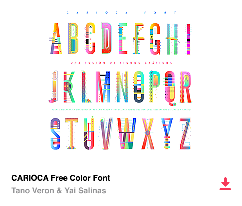 CARIOCA Free Color Font
