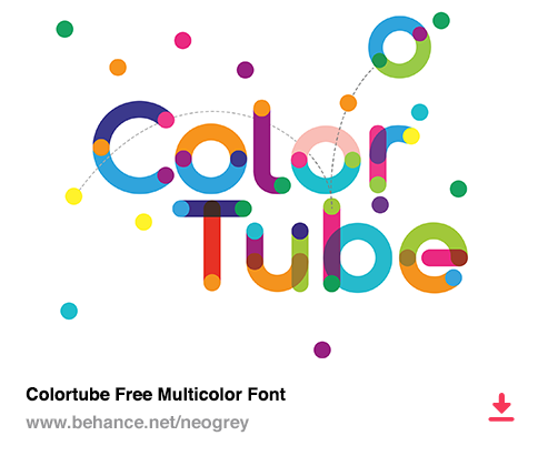 Colortube Free Multicolor Font