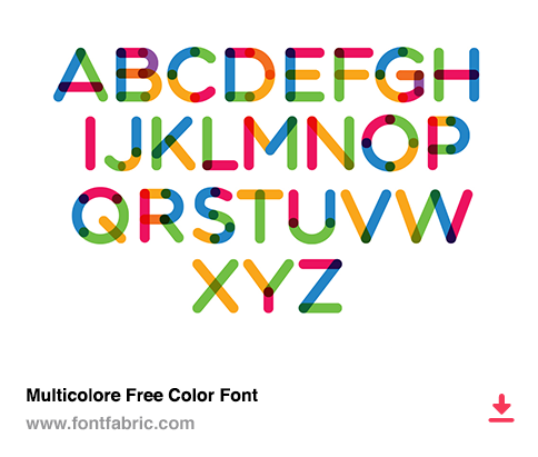 Multicolore Free Font